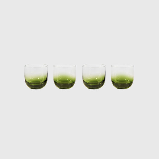 Tank Whiskey Glasses Set of 4, Green